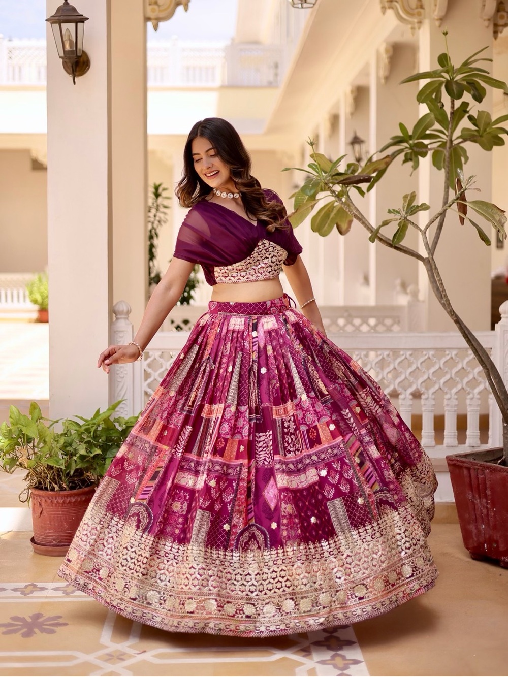 LEHENGA CHOLI INDIAN BOLLYWOOD WEDDING PARTY PAKISTANI WEAR READYMADE Medium